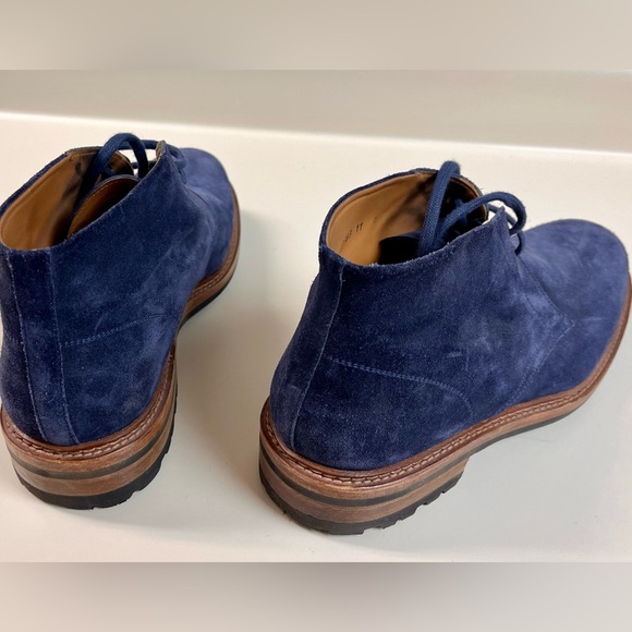 Magnanni Blue suede boots size 11. Amazing Italian craftsmanship. - Picture 4 of 4